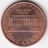 США 1 цент 1987 год (D)