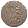Великобритания 1 фунт 2000 год