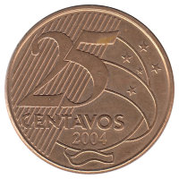 Бразилия 25 сентаво 2004 год