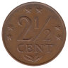 Нидерландские Антильские острова 2 1/2 цента 1971 год
