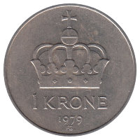 Норвегия 1 крона 1979 год