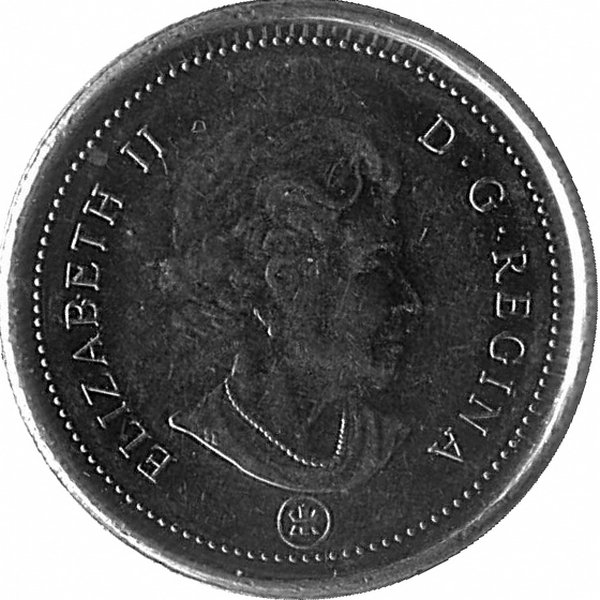 Канада 10 центов 2015 год