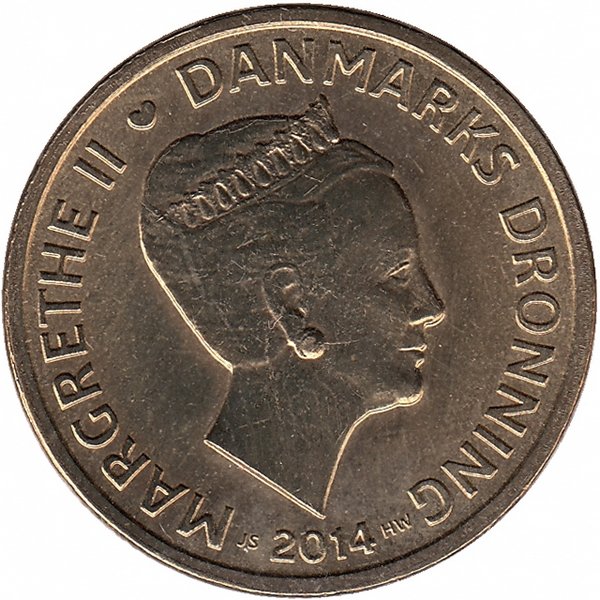 Дания 20 крон 2014 год (UNC)