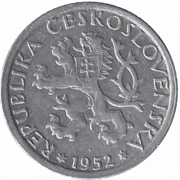 Чехословакия 1 крона 1952 год