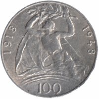 Чехословакия 100 крон 1948 год
