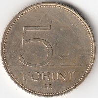 Венгрия 5 форинтов 2000 год