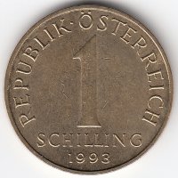 Австрия 1 шиллинг 1993 год