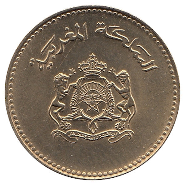 Марокко 5 сантимов 1987 год