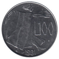 Сан-Марино 100 лир 1981 год