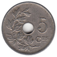 Бельгия (Belgique) 5 сантимов 1922 год