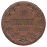 Финляндия (Великое княжество) 10 пенни 1908 год 