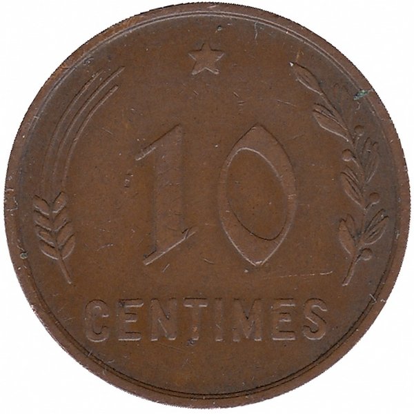 Люксембург 10 сантимов 1930 год