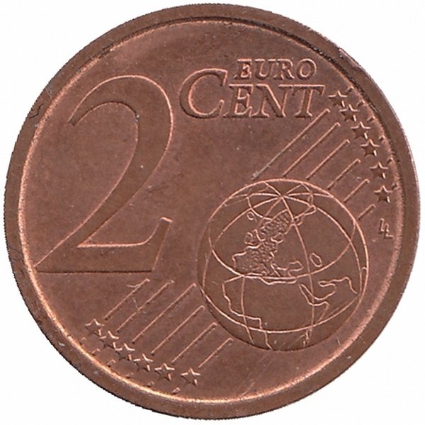 Италия 2 евроцента 2013 год