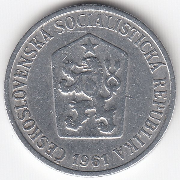 Чехословакия 10 геллеров 1961 год