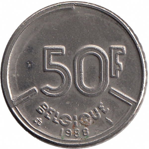 Бельгия (Belgique) 50 франков 1988 год