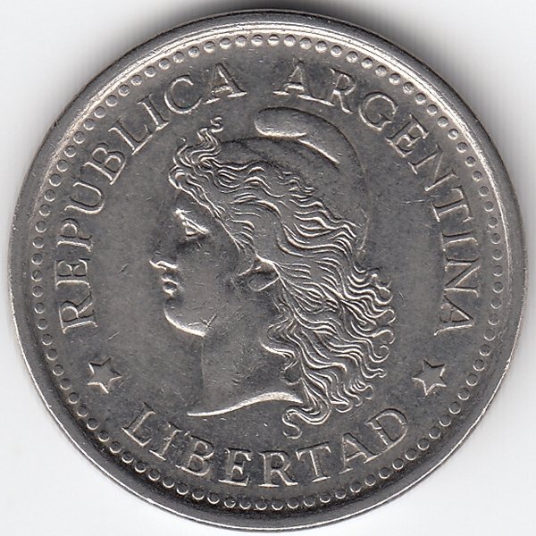 Аргентина 1 песо 1958 год
