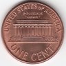 США 1 цент 1989 год
