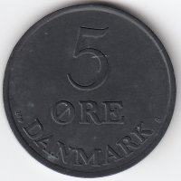 Дания 5 эре 1951 год