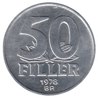 Венгрия 50 филлеров 1978 год (UNC)
