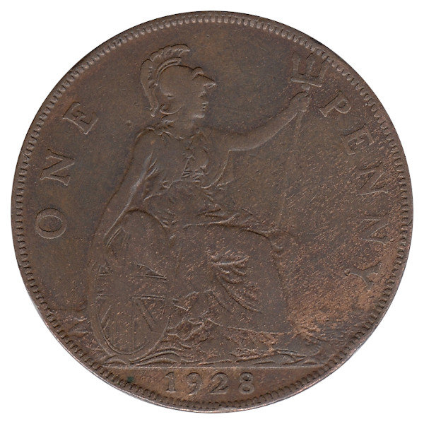 Великобритания 1 пенни 1928 год