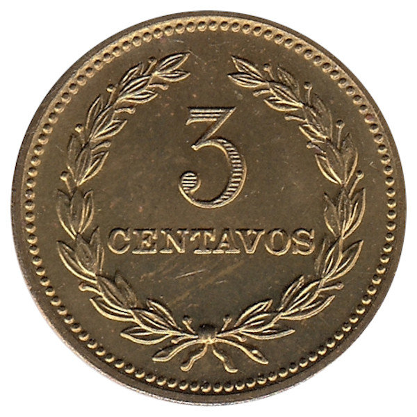 Сальвадор 3 сентаво 1974 год (UNC)
