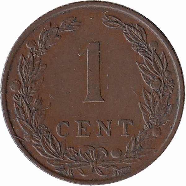 Нидерланды 1 цент 1906 год