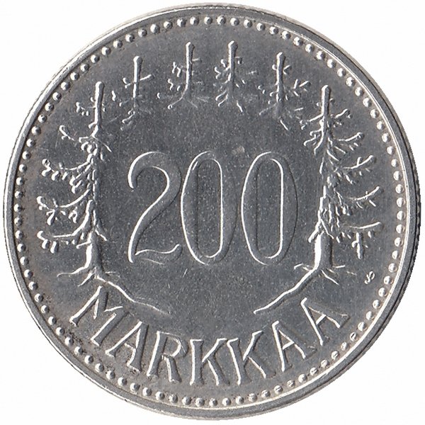 Финляндия 200 марок 1959 год (редкая!)