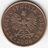 Польша 5 грошей 2006 год