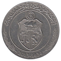 Тунис 1 динар 2013 год
