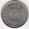 Швеция 5 крон 1987 год
