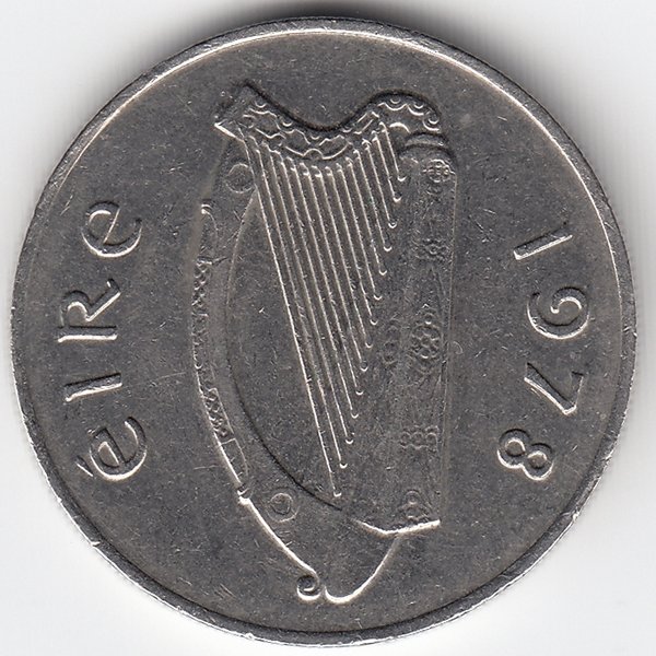 Ирландия 10 пенсов 1978 год