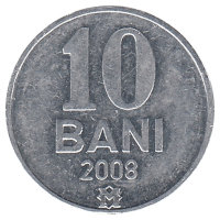 Молдавия 10 бани 2008 год