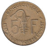 Западные Африканские штаты 5 франков 1974 год