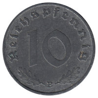 Германия (Третий Рейх) 10 рейхспфеннигов 1940 год (В)