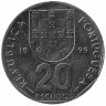 Португалия 20 эскудо 1999 год (UNC)