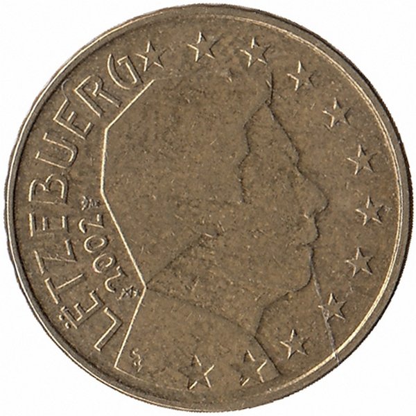 Люксембург 10 евроцентов 2002 год