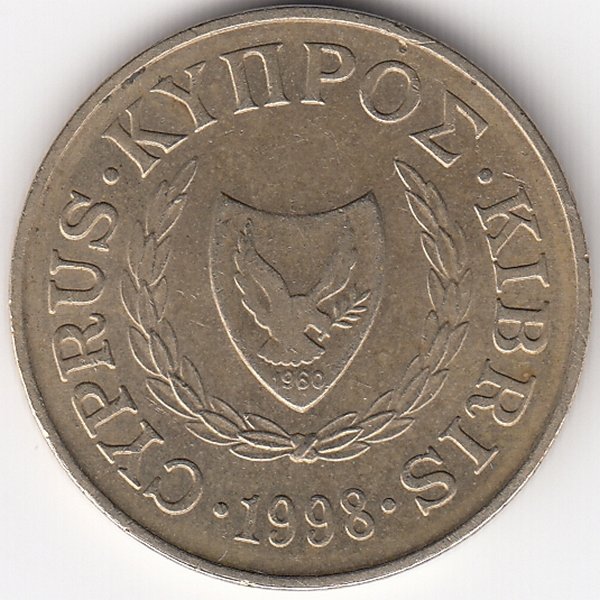 Кипр 5 центов 1998 год