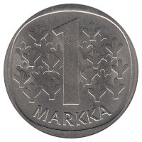 Финляндия 1 марка 1969 год (UNC)