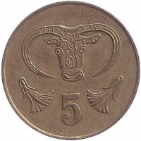 Кипр 5 центов 1983 год