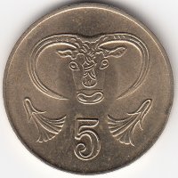 Кипр 5 центов 2001 год
