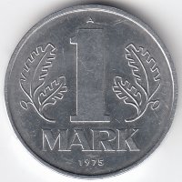 ГДР 1 марка 1975 год