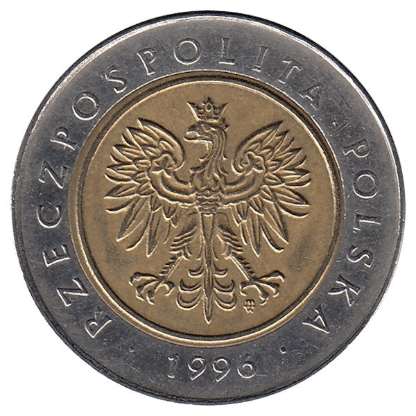 Польша 5 злотых 1996 год