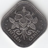 Багамские острова 15 центов 2005 год (UNC)