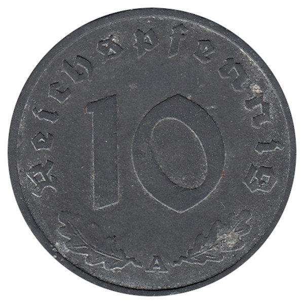 Германия (Третий Рейх) 10 рейхспфеннигов 1941 год (А)