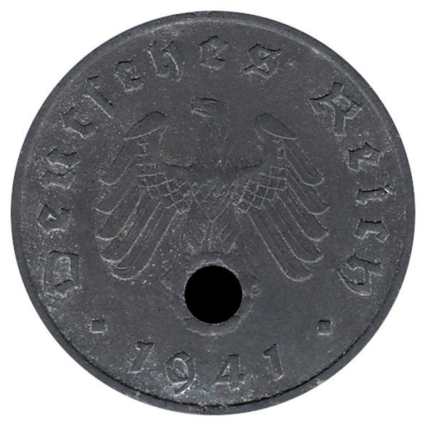 Германия (Третий Рейх) 10 рейхспфеннигов 1941 год (А)