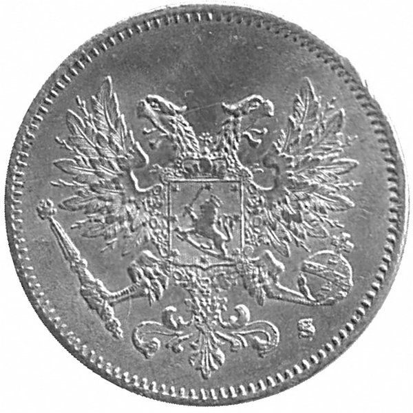 Финляндия (Великое княжество) 25 пенни 1917 год (орёл б/к) UNC