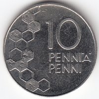 Финляндия 10 пенни 1992 год