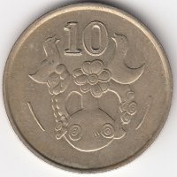 Кипр 10 центов 1988 год