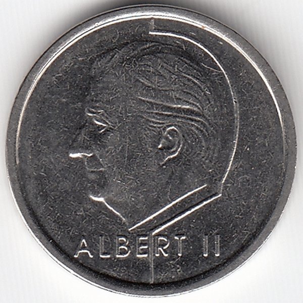 Бельгия (Belgique) 1 франк 1998 год