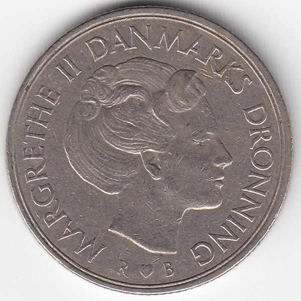Дания 1 крона 1984 год